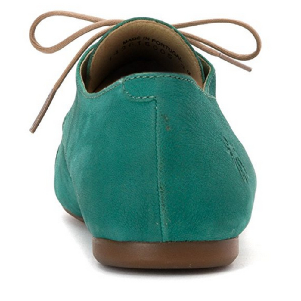 FLY London Green Mise Leather Derby Lace Up - Picture 6 of 8